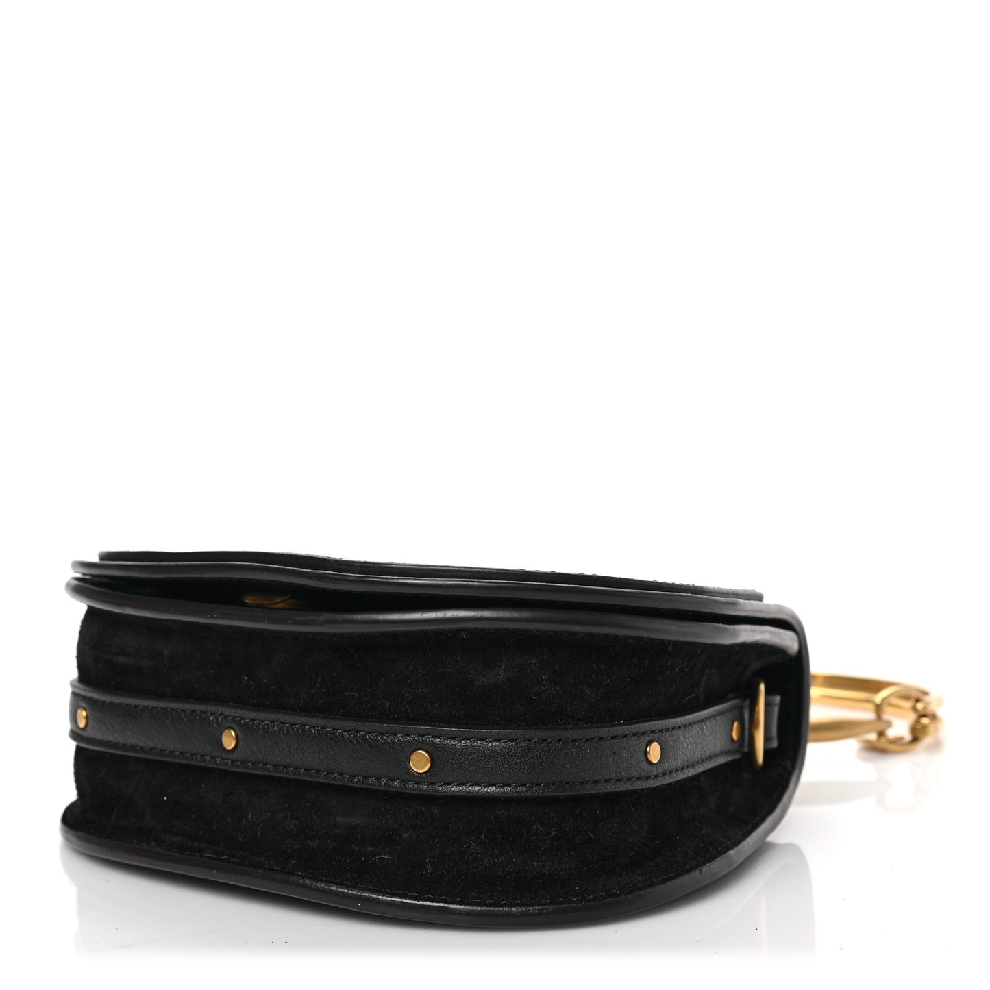 Calfskin Small Nile Bracelet Bag Black