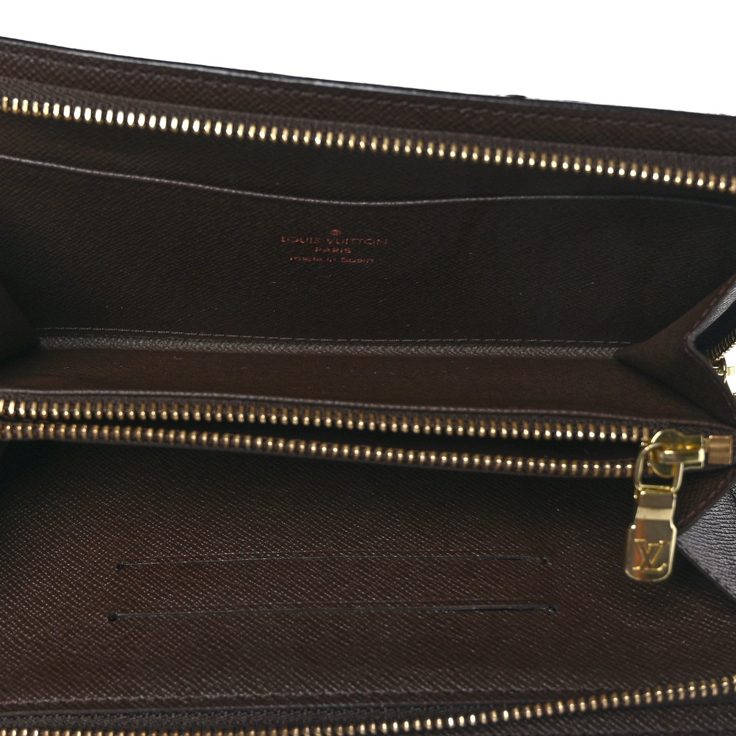 Damier Ebene Porte-Monnaie Zippe Zippy Wallet