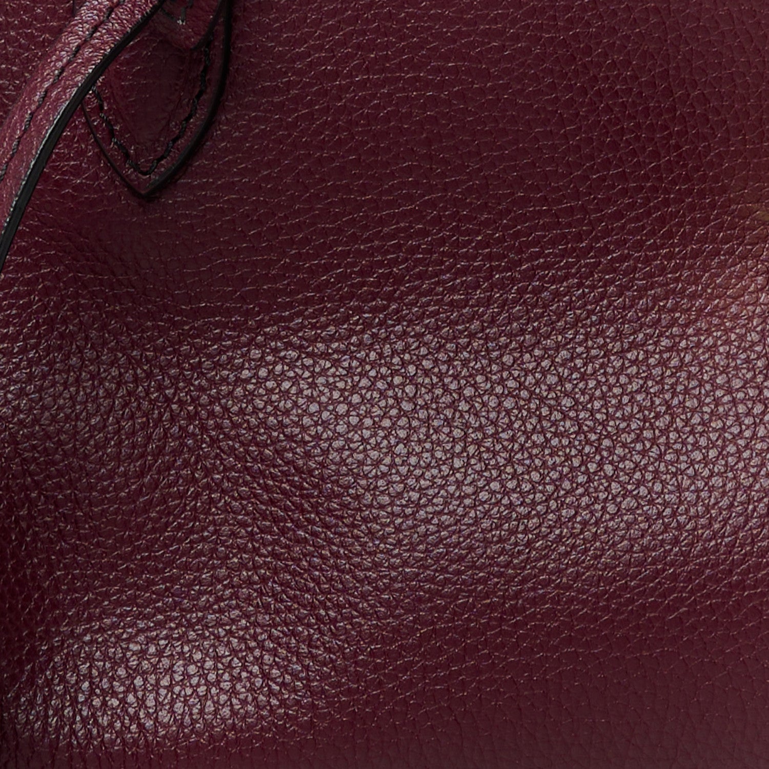 Alexander McQueen Pebbled Calfskin Mini Padlock Tote Bordeaux 10 of 12
