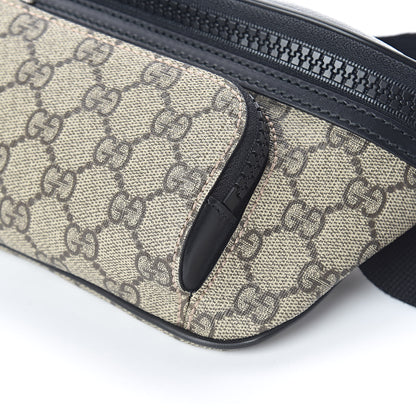 Gucci GG Supreme Monogram Belt Bag Black 8 of 9