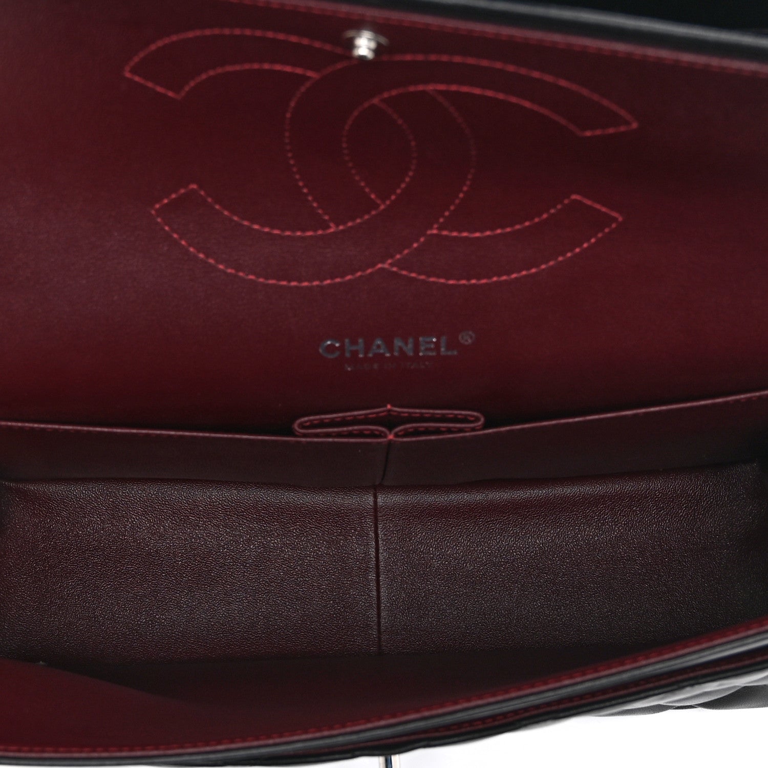 Chanel Lambskin Quilted Jumbo Double Flap Black 5 of 10