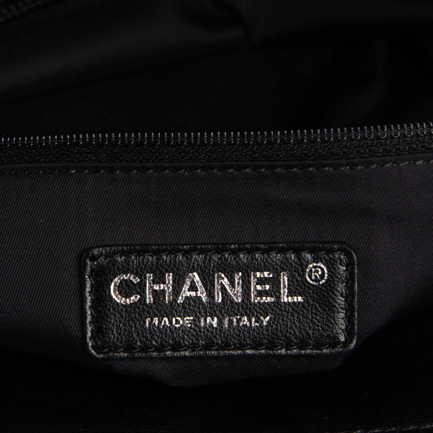Coated Canvas Quilted Large Paris Biarritz Tote Black