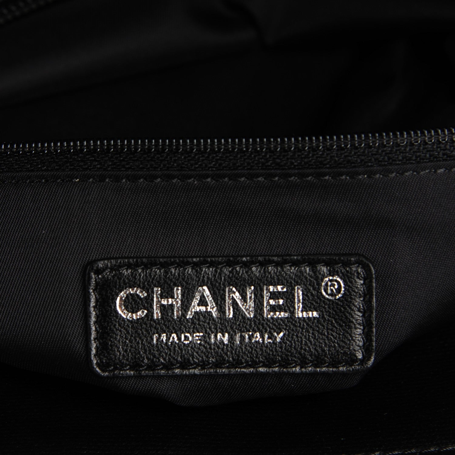 Chanel Coated Canvas Quilted Large Paris Biarritz Tote Black 6 of 7