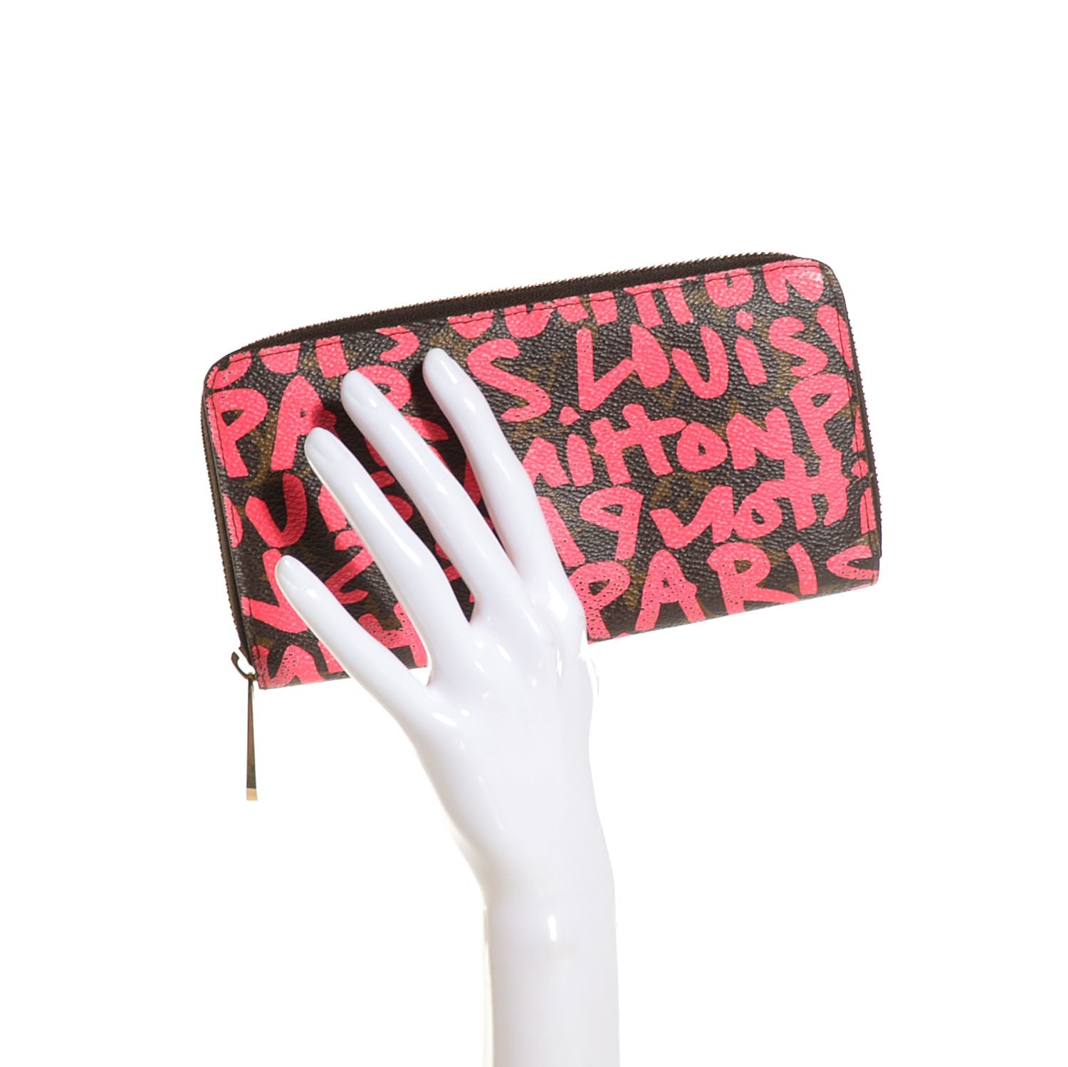 Louis Vuitton Monogram Graffiti Zippy Wallet Fuchsia 2 of 7