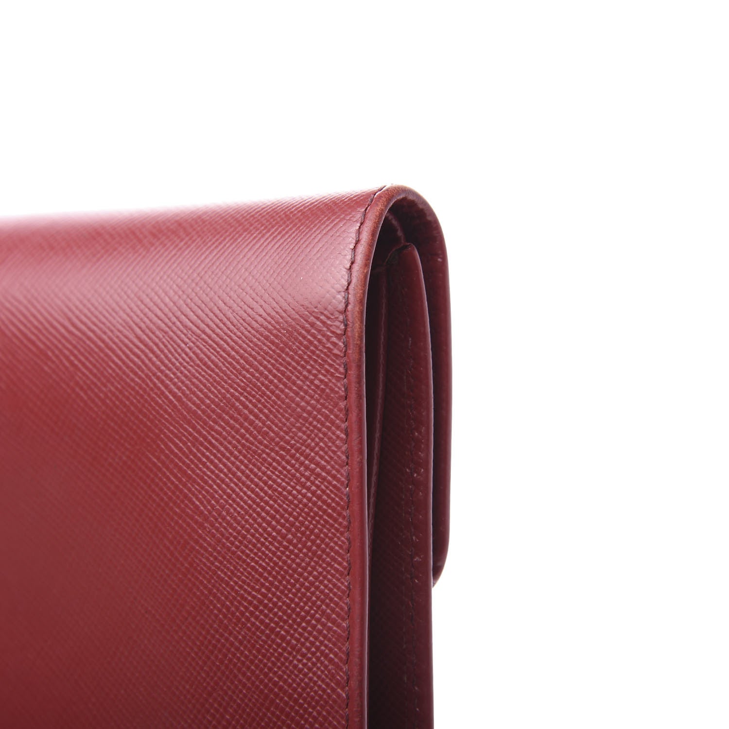 Prada Saffiano Metal Flap Wallet Fuoco 11 of 11