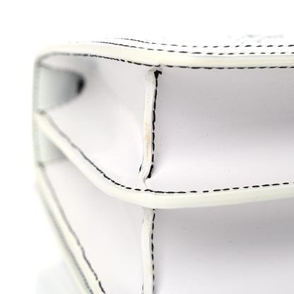 Burberry Calfskin Monogram Embossed Small TB Chain Bag Optic White 13 of 15