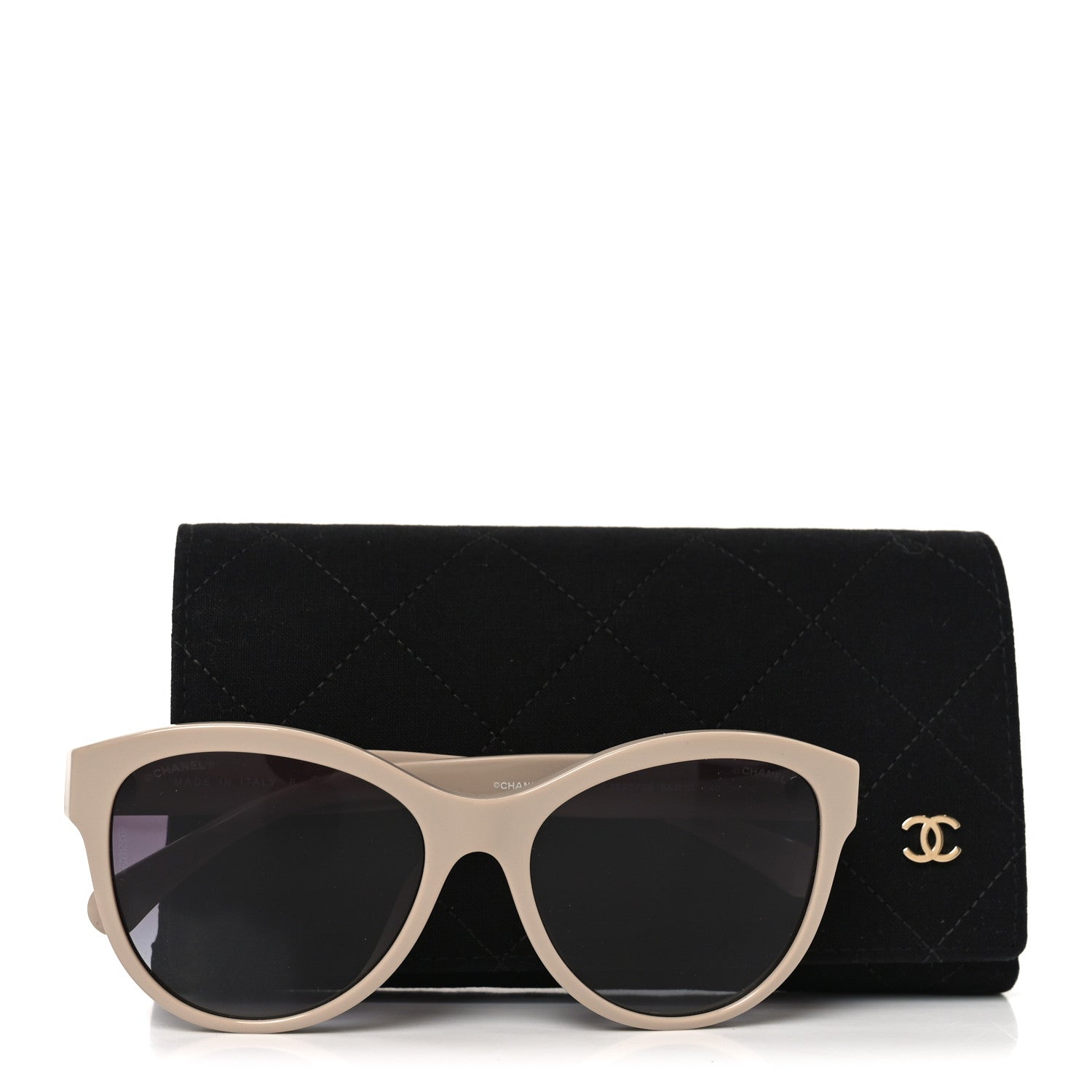 Chanel Acetate Pantos Logo Sunglasses 5458-A Beige 1857305