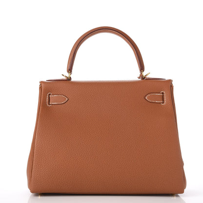 Hermes Togo Kelly Retourne 28 Gold 3 of 38