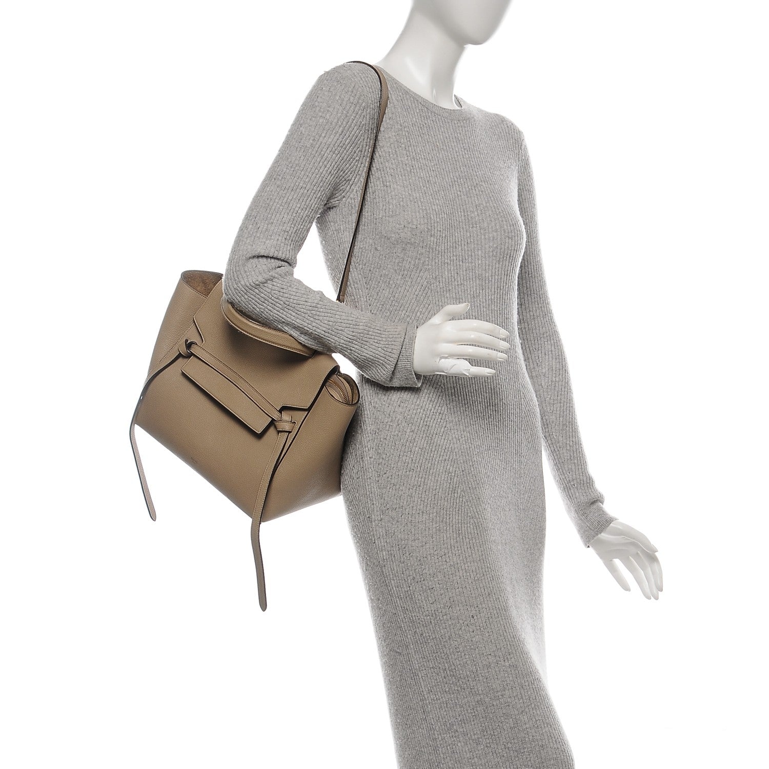 Celine Baby Grained Calfskin Mini Belt Bag Dune 2 of 13