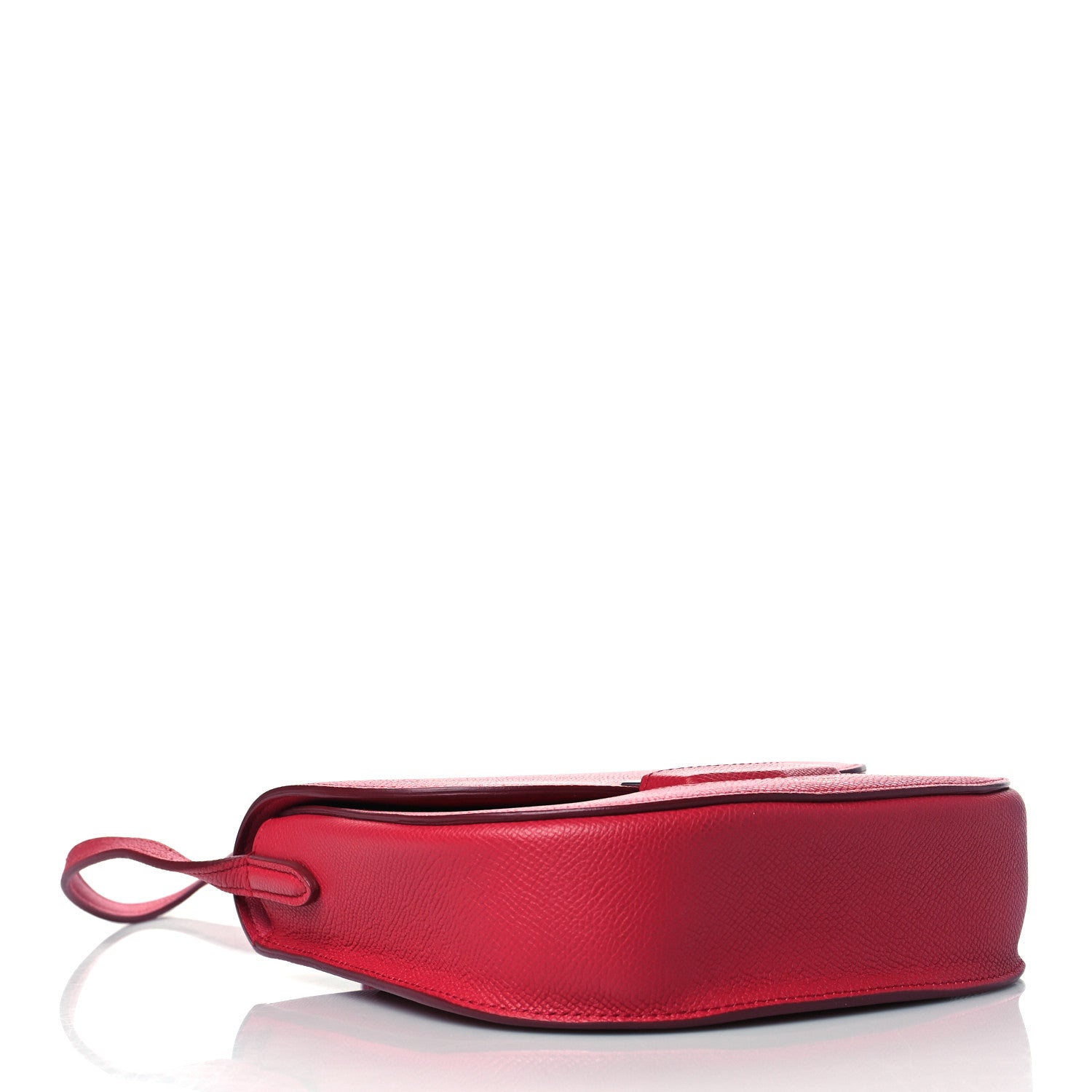Celine Grained Calfskin Small Trotteur Dark Pink 4 of 10