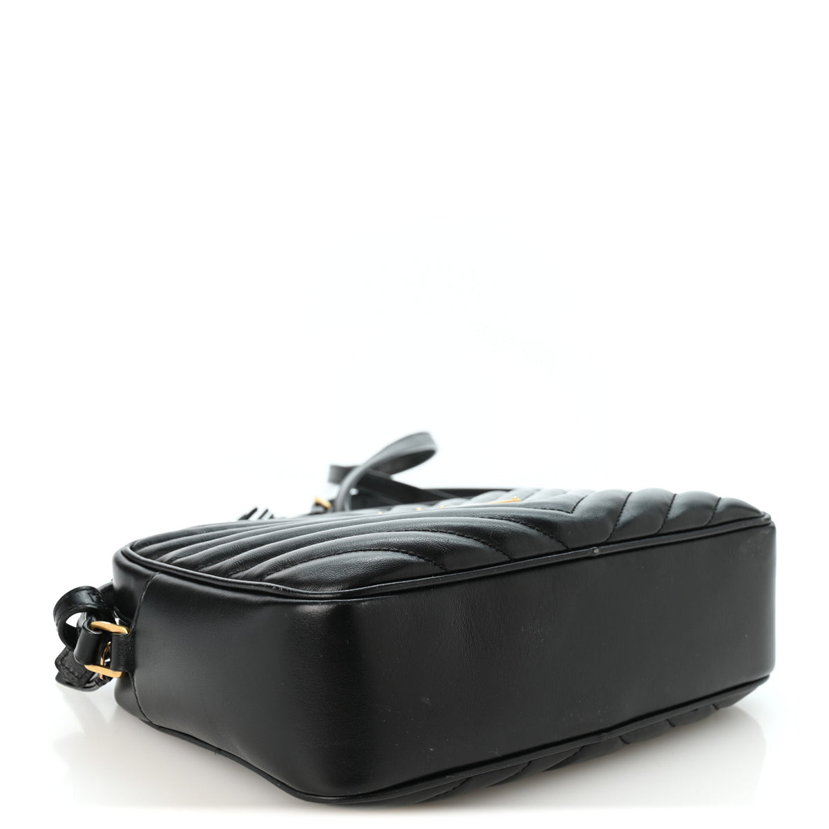 Calfskin Matelasse Monogram Lou Camera Bag Black
