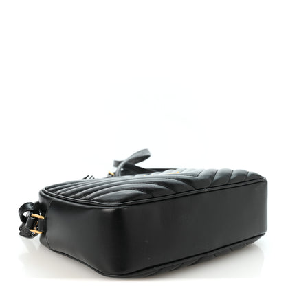 Saint Laurent Calfskin Matelasse Monogram Lou Camera Bag Black 4 of 10