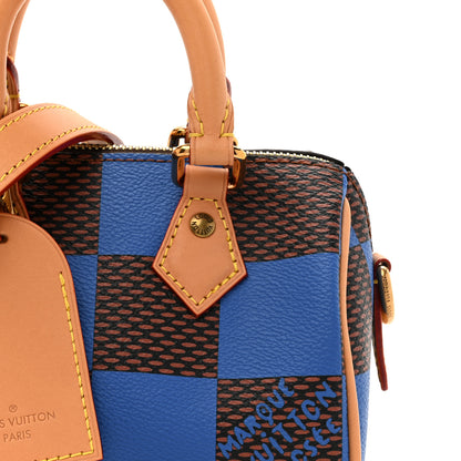 Louis Vuitton Damier Pop Speedy Bandouliere 18 Blue 7 of 9