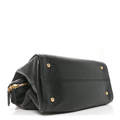 Fendi Pebbled Calfskin Small Chameleon Tote Black 4 of 10