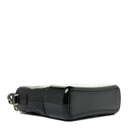 Chanel Aged Calfskin Quilted Medium Gabrielle Hobo Black 4 of 11