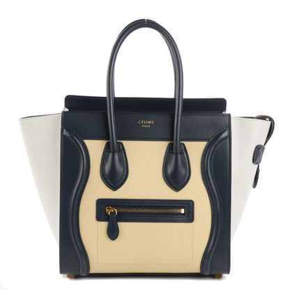 Celine Goatskin Smooth Calfskin Micro Tri-Color Luggage Firefly 1 of 8