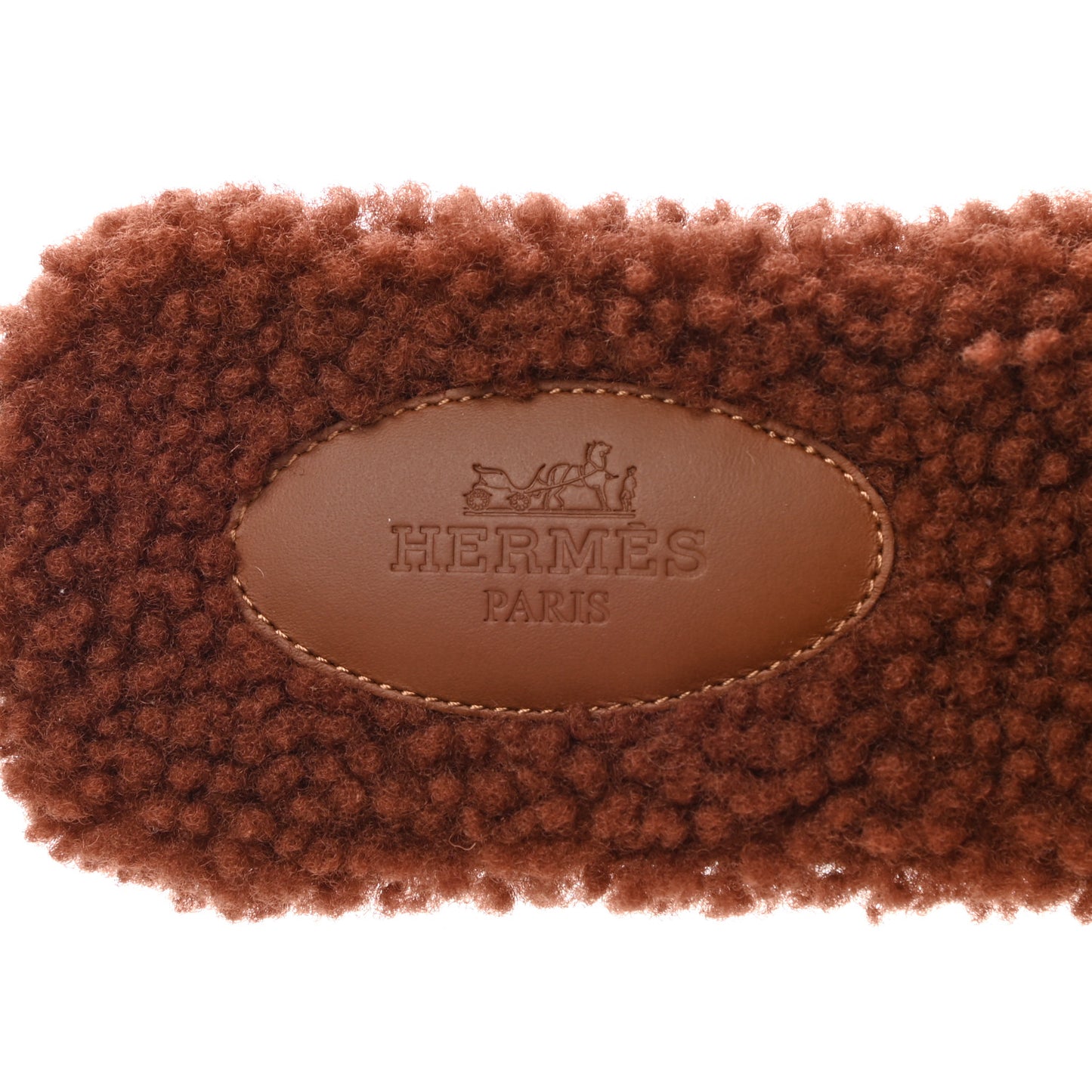 Woolskin Oran Sandals 38.5 Cognac