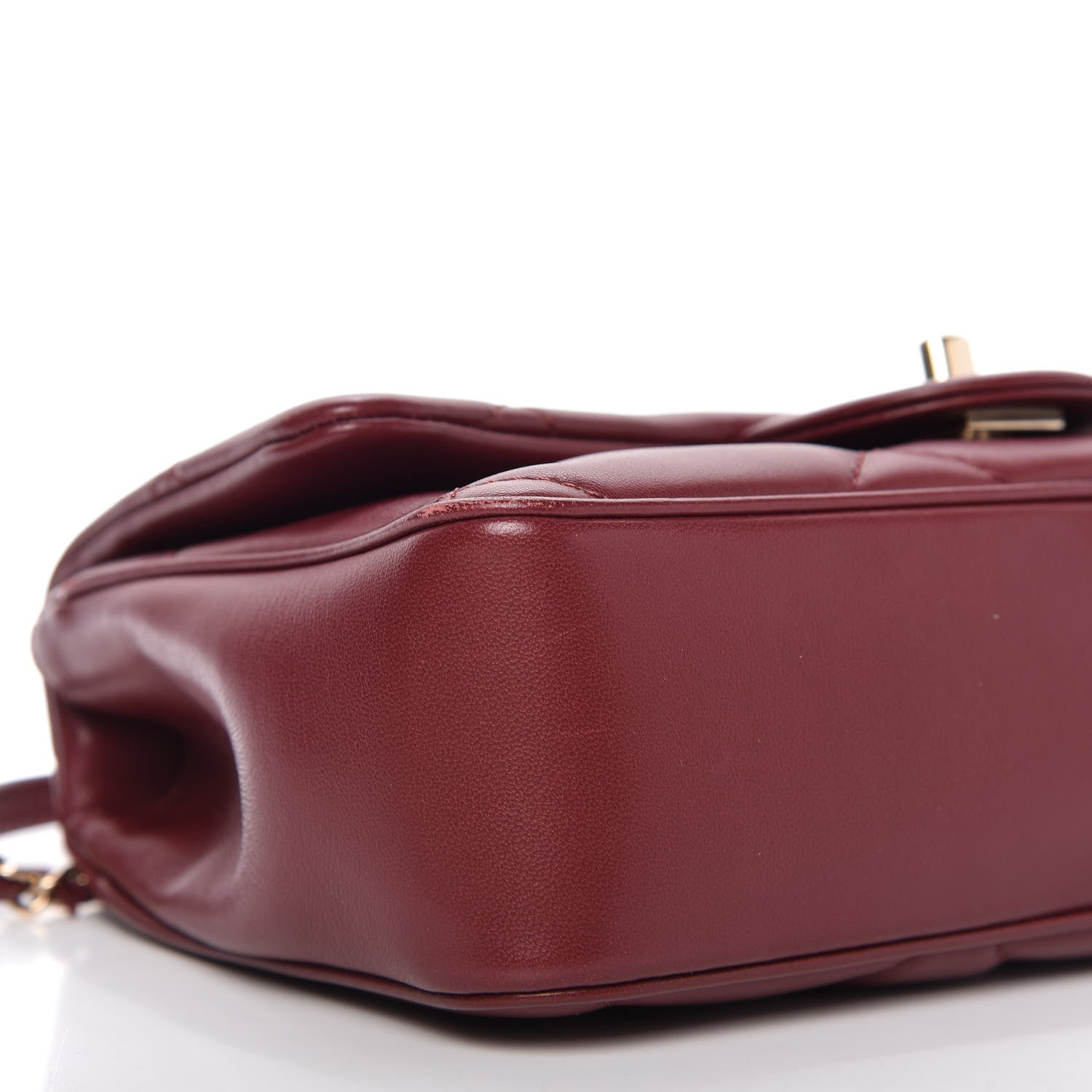 Chanel Lambskin Quilted Small Easy Carry Flap Burgundy 6 of 10