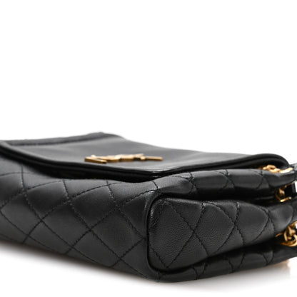 Saint Laurent Lambskin Quilted Monogram Mini Nolita Black 10 of 11