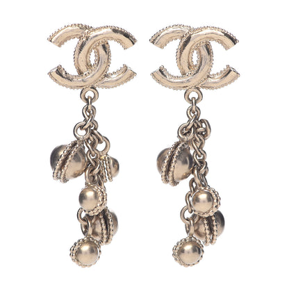 Chanel CC Drop Earrings Gold 1 of 3