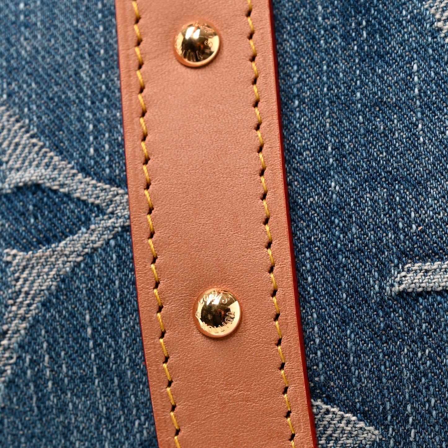 Denim Monogram New LV Remix Keepall Bandouliere 45 Blue