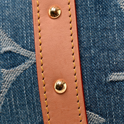 Louis Vuitton Denim Monogram New LV Remix Keepall Bandouliere 45 Blue 10 of 12