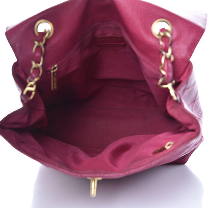 Chanel Caviar Diamond Stitched Shoulder Bag Dark Pink 5 of 15