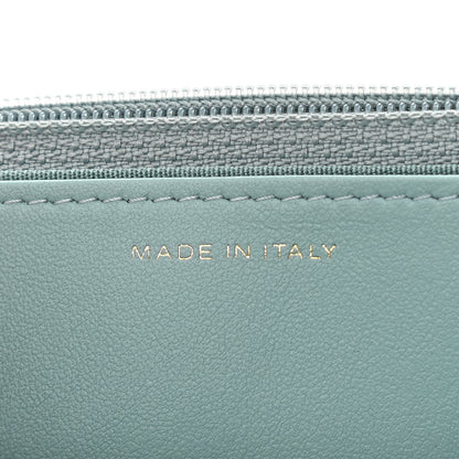 Chanel Lambskin Quilted Chanel 19 Wallet On Chain WOC Light Blue 7 of 13