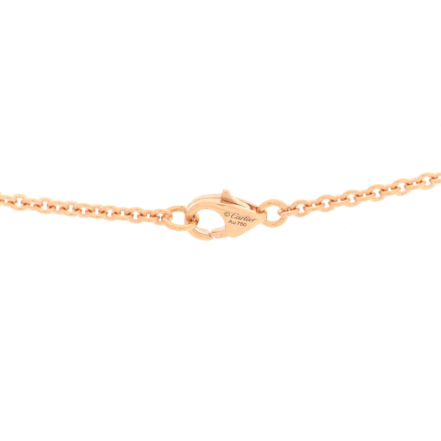 Cartier 18K Pink Gold Interlocking LOVE Necklace 4 of 4