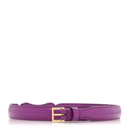 Gucci Efesto Leather Womens Horsebit 15/23mm Belt 75 30 Purple 1 of 5