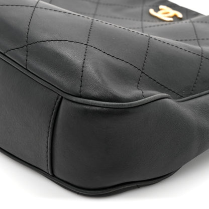 Chanel Calfskin Stitched Hobo Black 8 of 13
