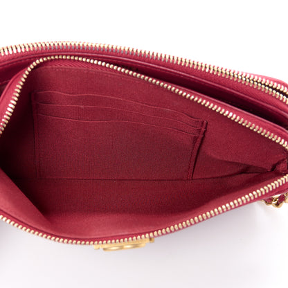 Chanel Caviar Quilted Small Boy Clutch With Chain Burgundy 5 of 14