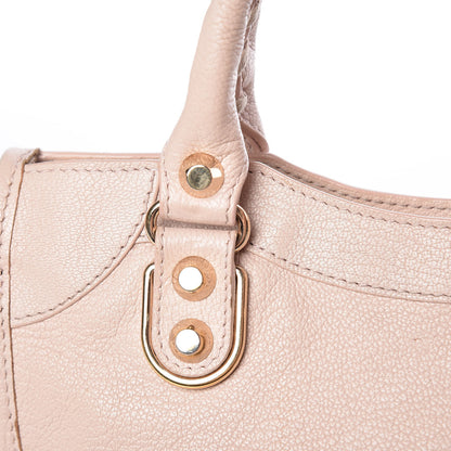 Balenciaga Chevre Gold Metallic Edge Hardware Mini City Rose Aubepine Bois de Rose 10 of 18