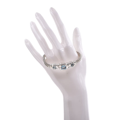 John Hardy Sterling Silver Blue Topaz Batu Kali Bracelet 2 of 4
