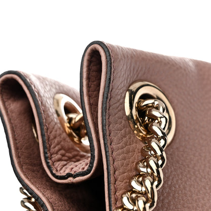 Gucci Pebbled Calfskin Medium Soho Chain Shoulder Bag Dark Cipria 7 of 14