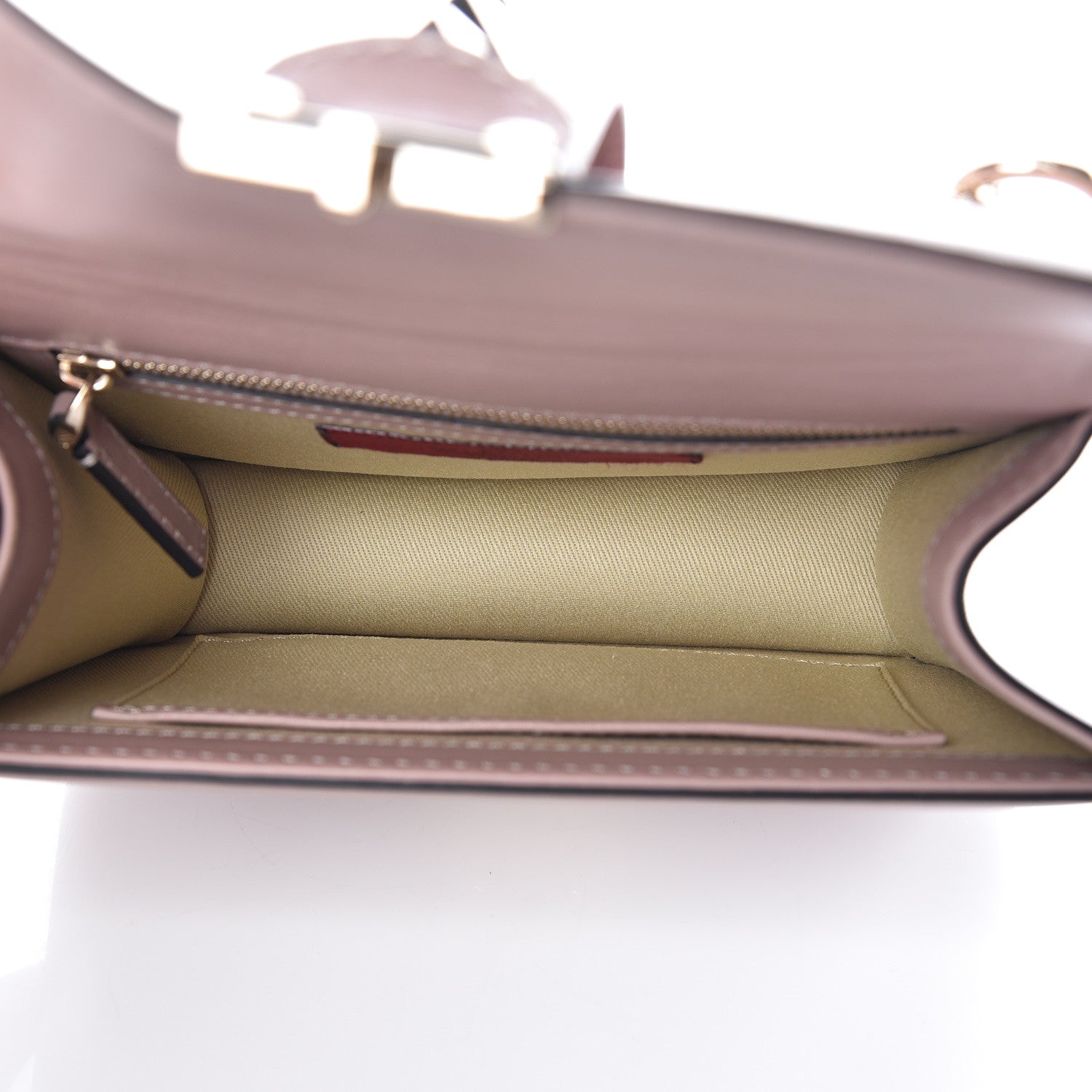 Valentino Garavani Vitello Small Glam Lock Rockstud Flap Poudre 5 of 8