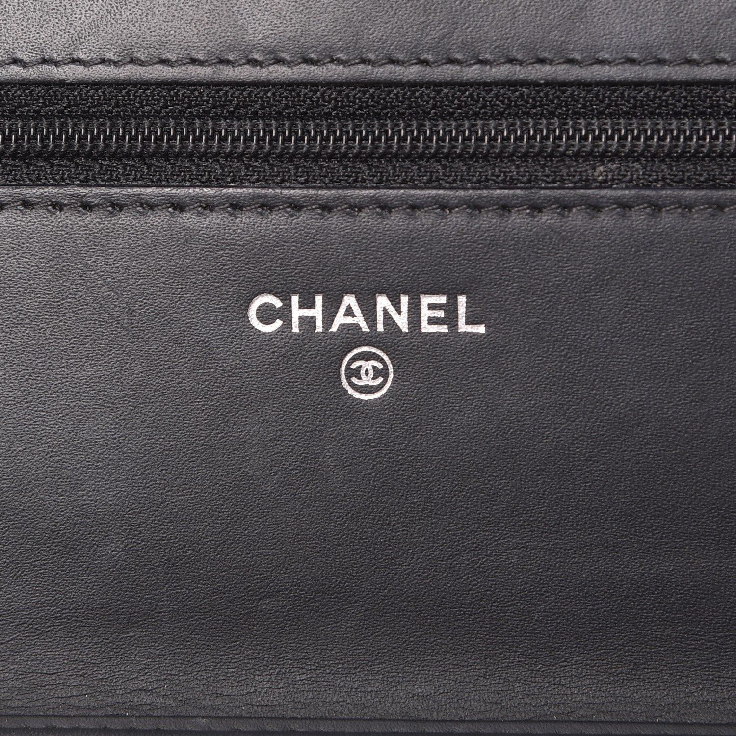 Chanel Patent Quilted Wallet On Chain WOC Black 7 of 10