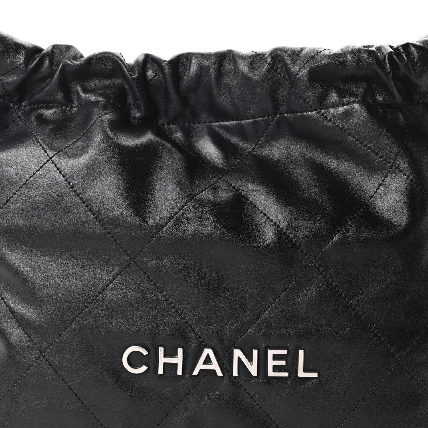 Chanel Shiny Calfskin Quilted Small Chanel 22 Black 9 of 11