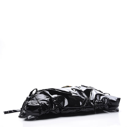 Gucci Patent Large Hysteria Clutch Black 3 of 10