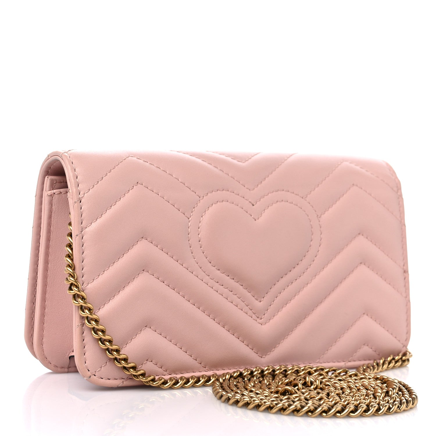 Gucci Calfskin Matelasse GG Marmont Mini Bag Perfect Pink 3 of 10