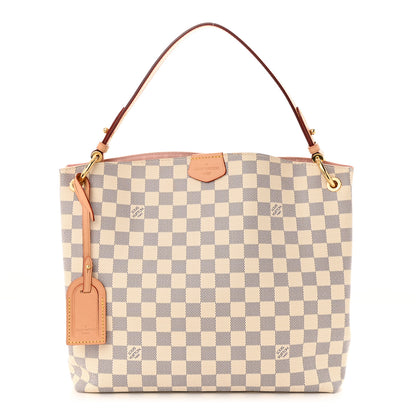 Louis Vuitton Damier Azur Graceful PM Rose Ballerine 1 of 9