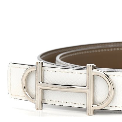 Hermes Swift Epsom 24mm Gamma Belt 90 36 White Etoupe 8 of 9