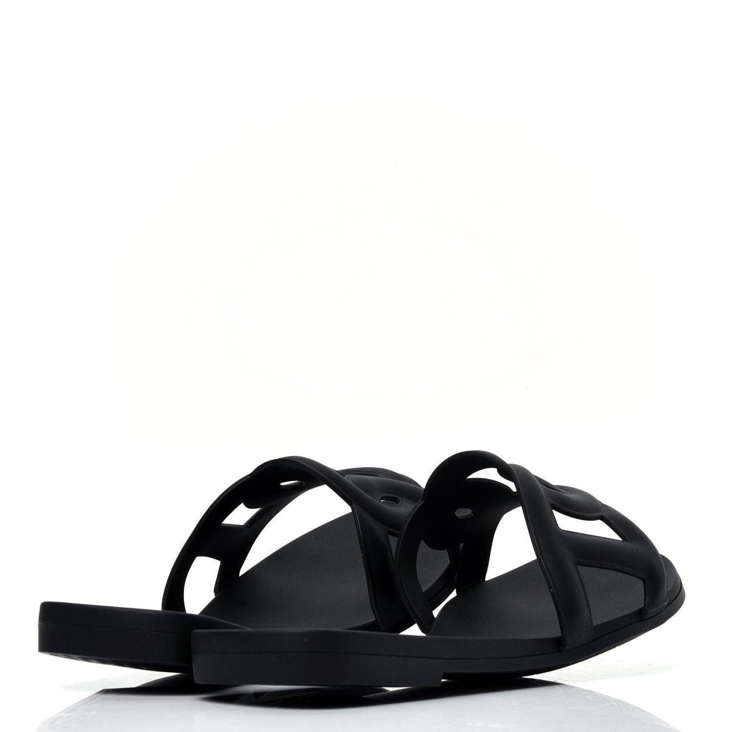 Rubber Aloha Sandals 37 Black