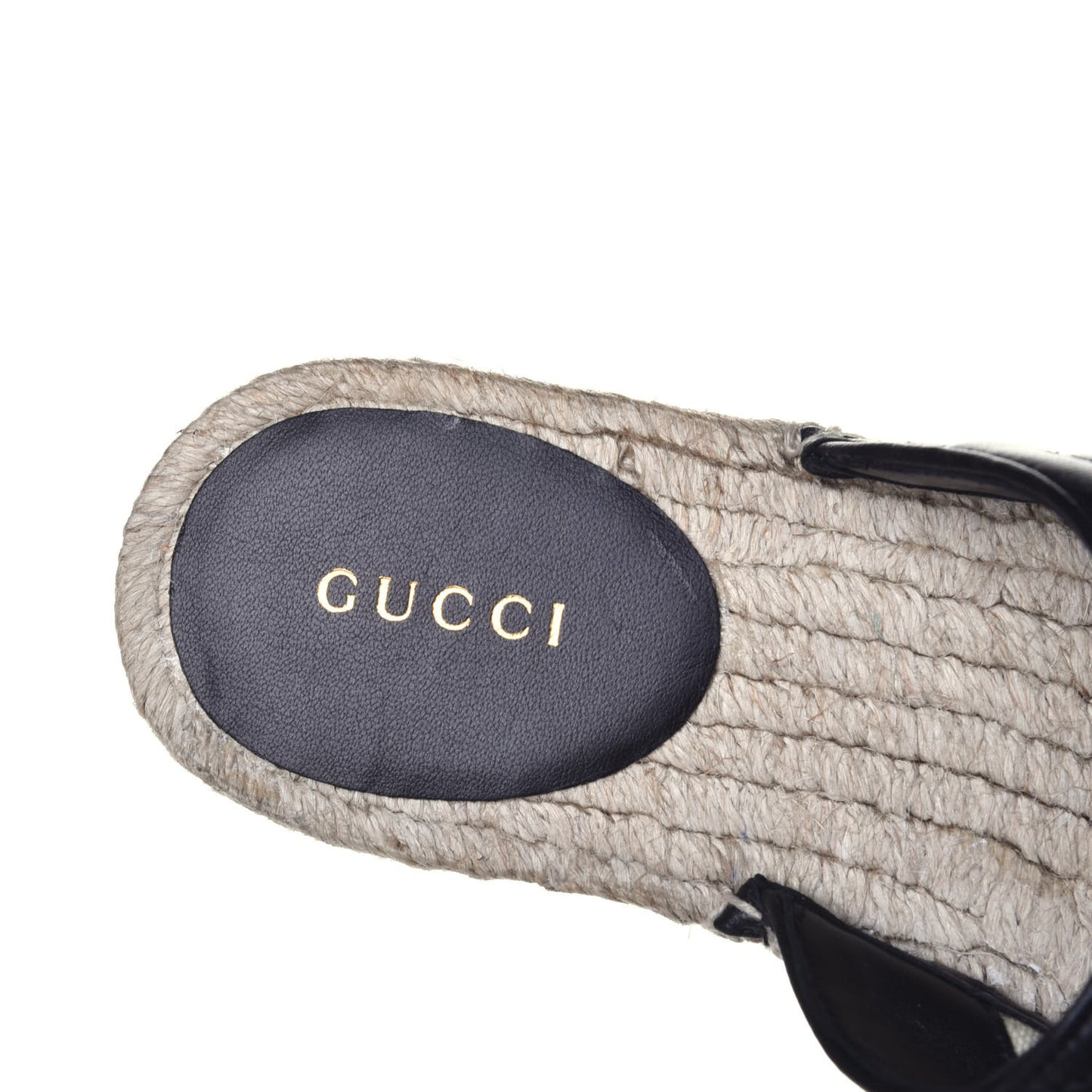 Nappa Matelasse GG Marmont Espadrille Slippers 35 Black