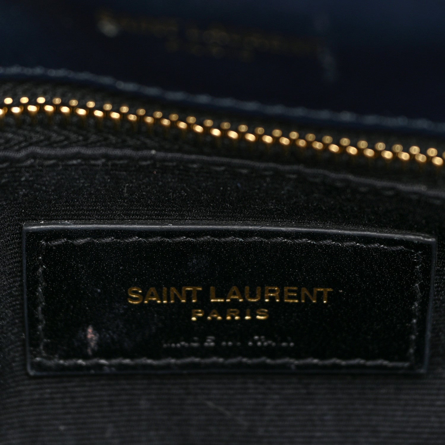 Saint Laurent Velvet Y Quilted Monogram Toy Loulou Crossbody Bag Navy 8 of 31
