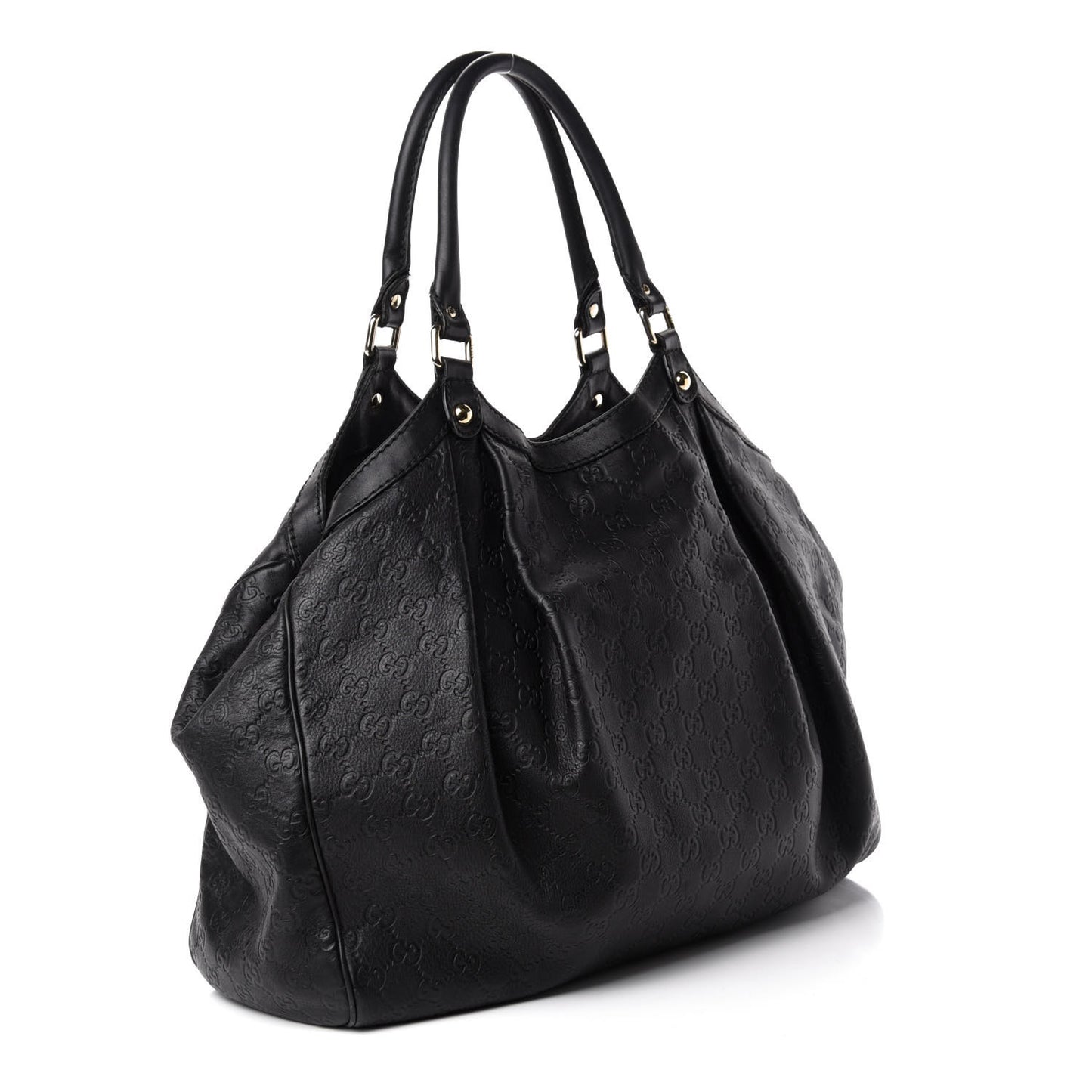 Guccissima Large Sukey Tote Black