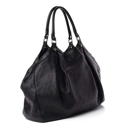 Gucci Guccissima Large Sukey Tote Black 3 of 17