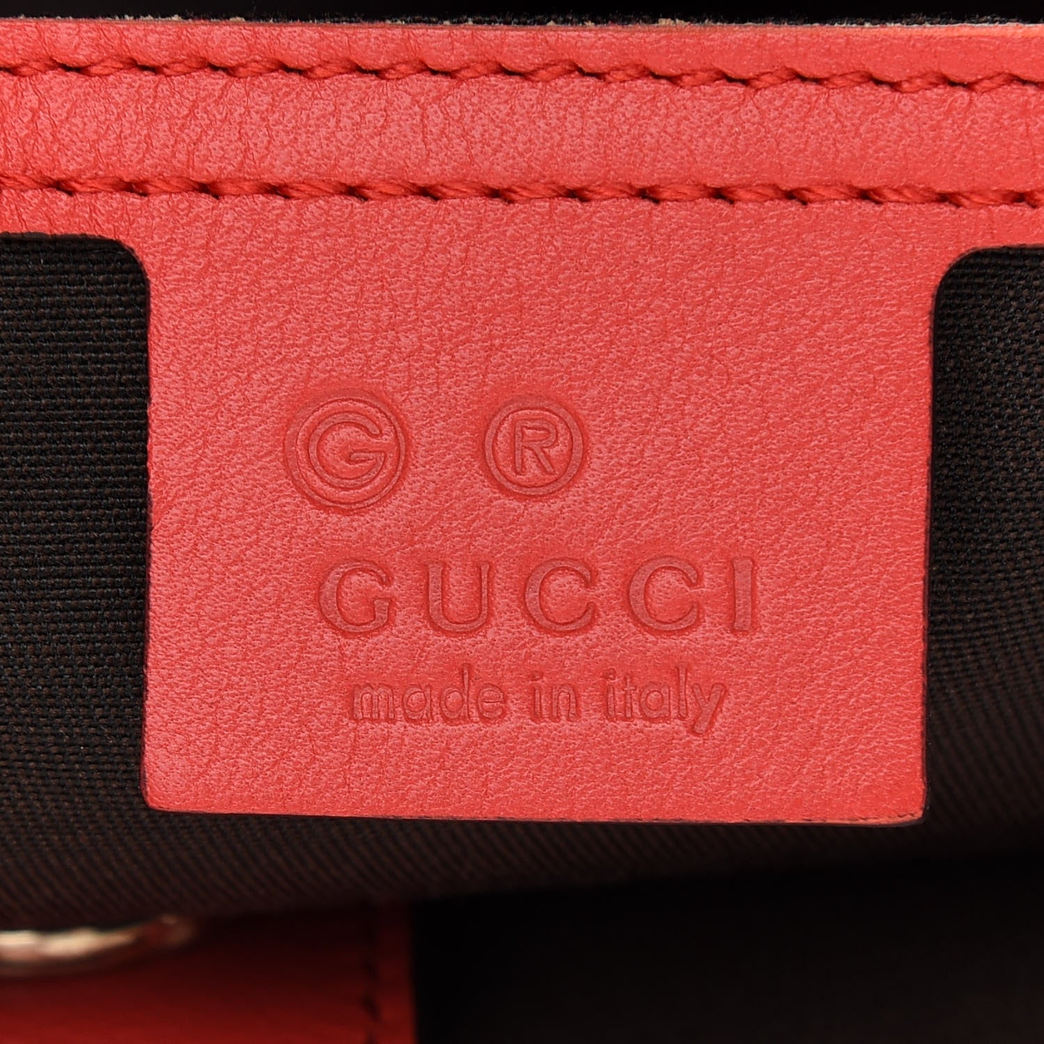 Gucci Guccissima Vitello Tender Large Joy Tote Sporting Red 6 of 10