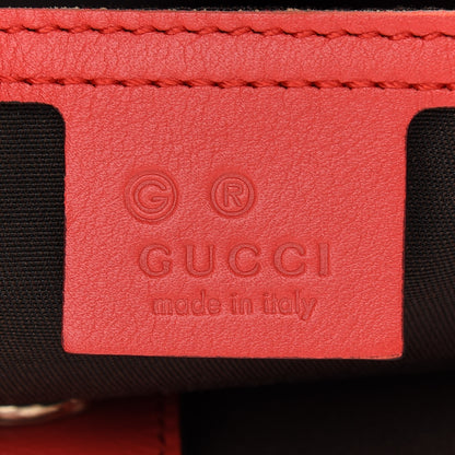 Gucci Guccissima Vitello Tender Large Joy Tote Sporting Red 6 of 10