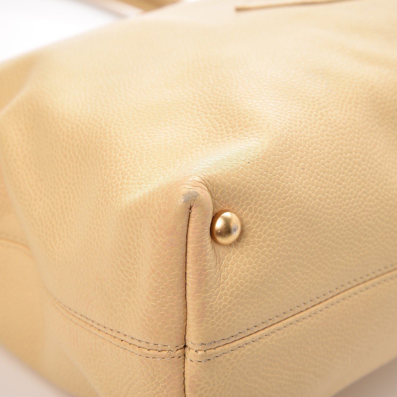 Chanel Caviar CC Tote Beige Clair 8 of 19